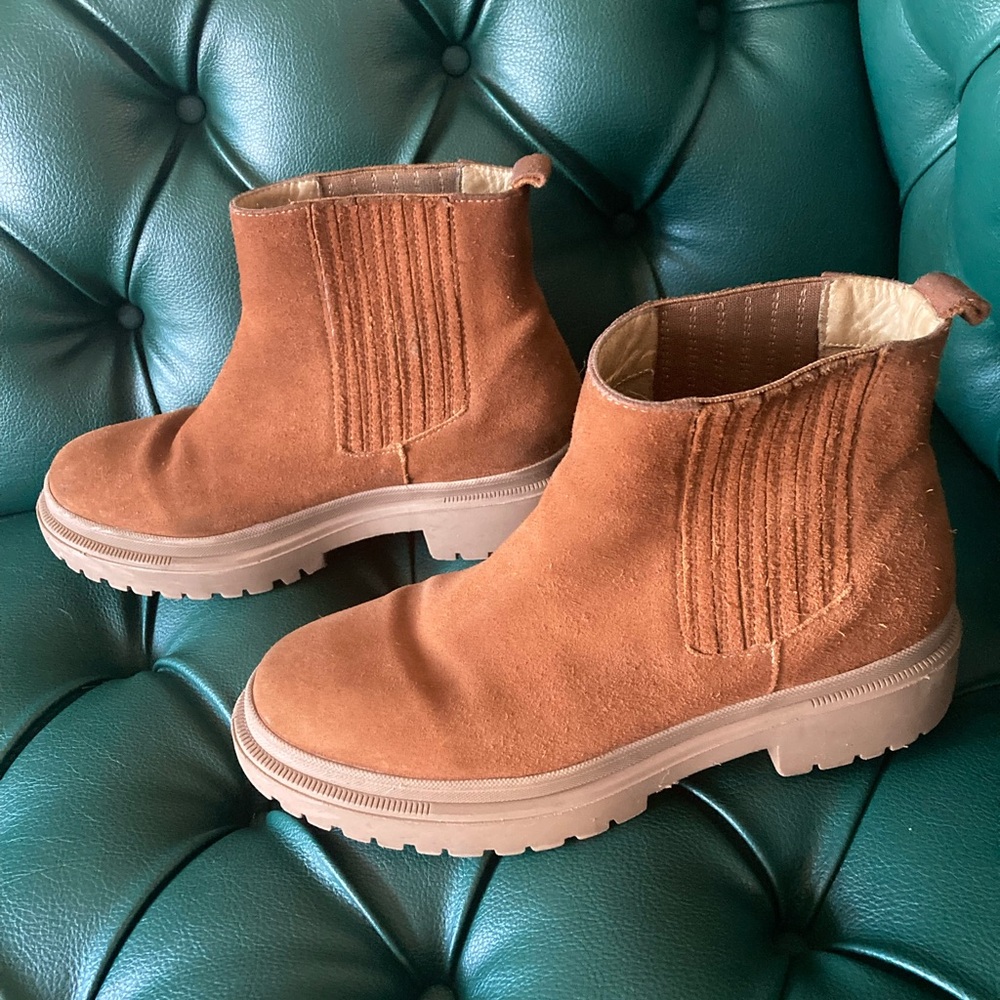 Patina Leather Chelsea Boots Handmade Sz. 9/EU 39